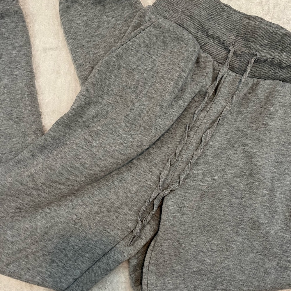 Grey jogger sweatpants